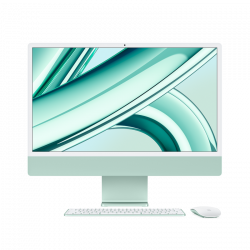 APPLE iMac Z196 59,62cm 23,5Zoll Apple M3 8C CPU/8C GPU/16C N.E. 8GB 256GB SSD Gbit Eth. MM MaKey DE - Grün