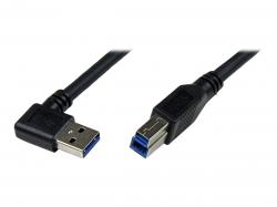 1M USB 3 CABLE RIGHT ANGLE BK