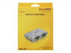 Delock USB 2.0 zu 4 x Seriell Adapter