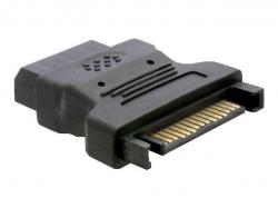 Delock Adapter SATA 15 Pin Stecker > 4 Pin Buchse