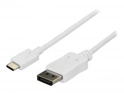 6 FT USB C TO DP CABLE - WHITE